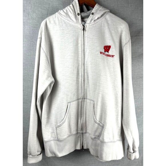 Wisconsin Badgers Full Zip Hoodie Women's XL Signature Concepts Jacket - Picture 1 of 5